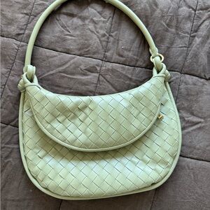 Bottega Intrecciato Gemelli inspired woven leather bag